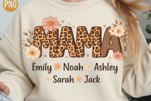 Personalized Mama Leopard Floral PNG Graphic by DIGITAL HIVE · Creative ...