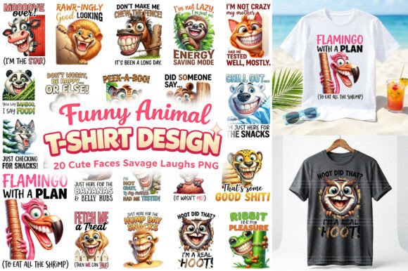Sarcastic Funny Animal Sublimation Graphic Illustrations By Aspect_Studio