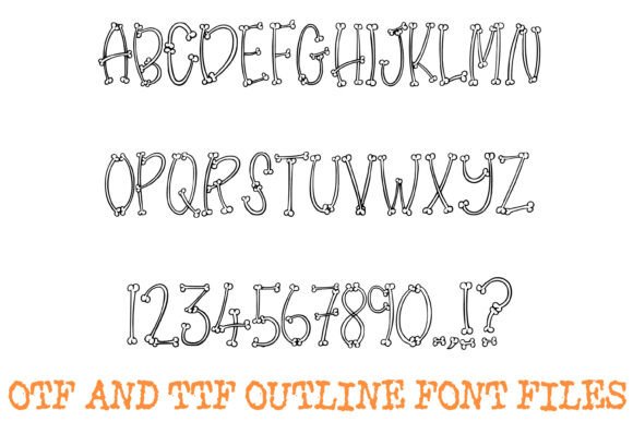 Skinny Bones Font font preview - 1