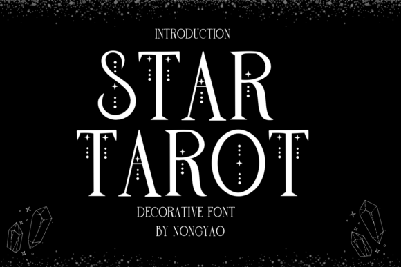 Star Tarot Czcionki Dekoracyjne Czcionka Przez Nongyao