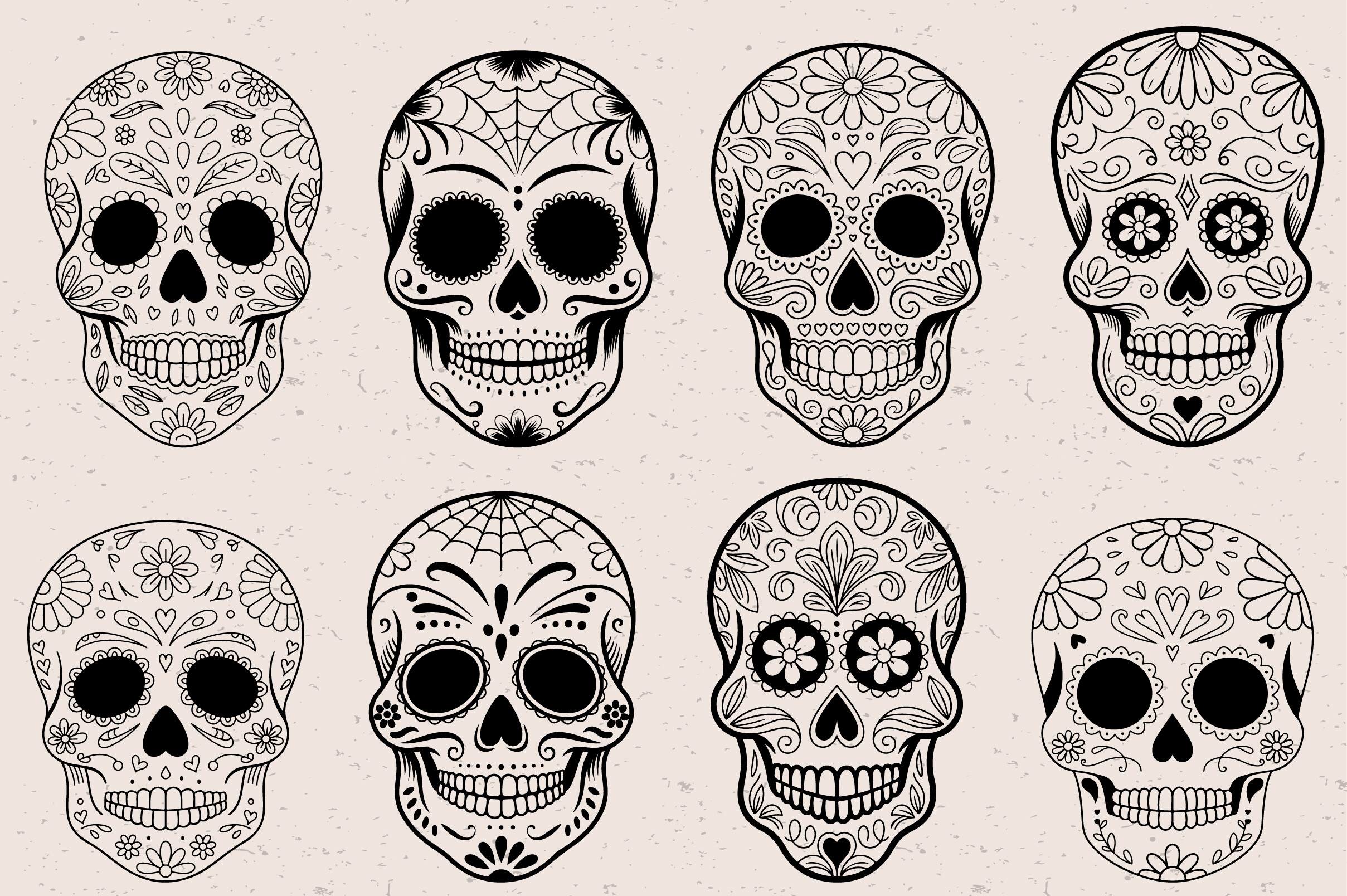 Sugar Skull Svg Bundle 5