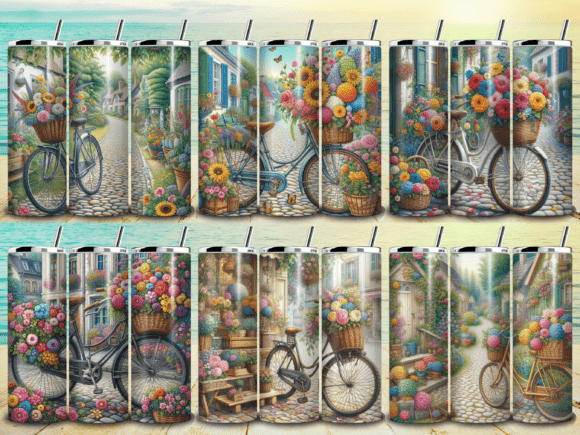 Vintage Bicycles Tumbler Wrap Bundle