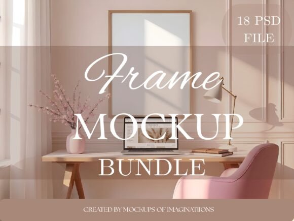 18 Aesthetic Interior Frame Mockups PSD Graphic Frames & Posters By Mockups Of Imaginations