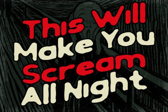 Black Scream Font - Preview 5