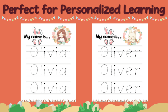 Bunny Tracing Trio Font PNG with transparent background - Preview 4