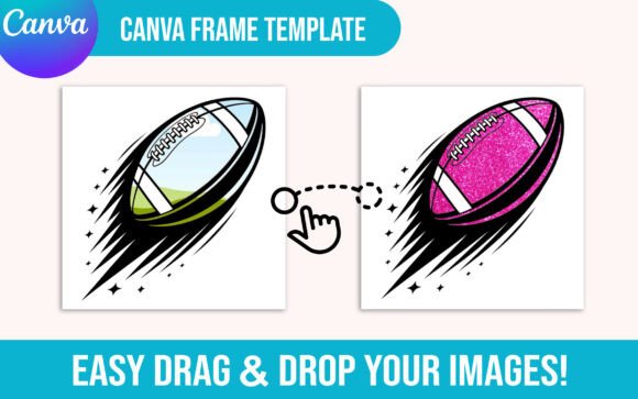 CUSTOM Canva Template Coquette Football