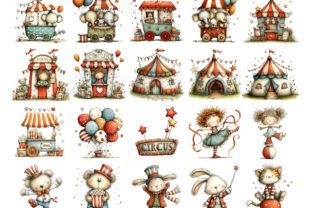Circus Clipart PNG Kids Set Graphic by Nicolle's Colorful Art ...