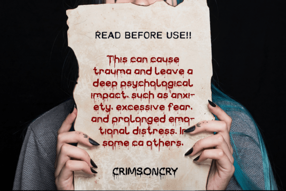 Crimsoncry Font PNG with transparent background - Preview 1