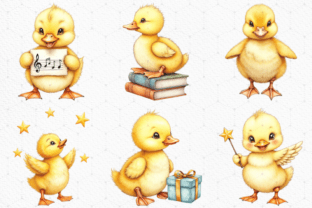 Cute Baby Duck Clipart PNG Bundle Graphic by Marshall Designs ...