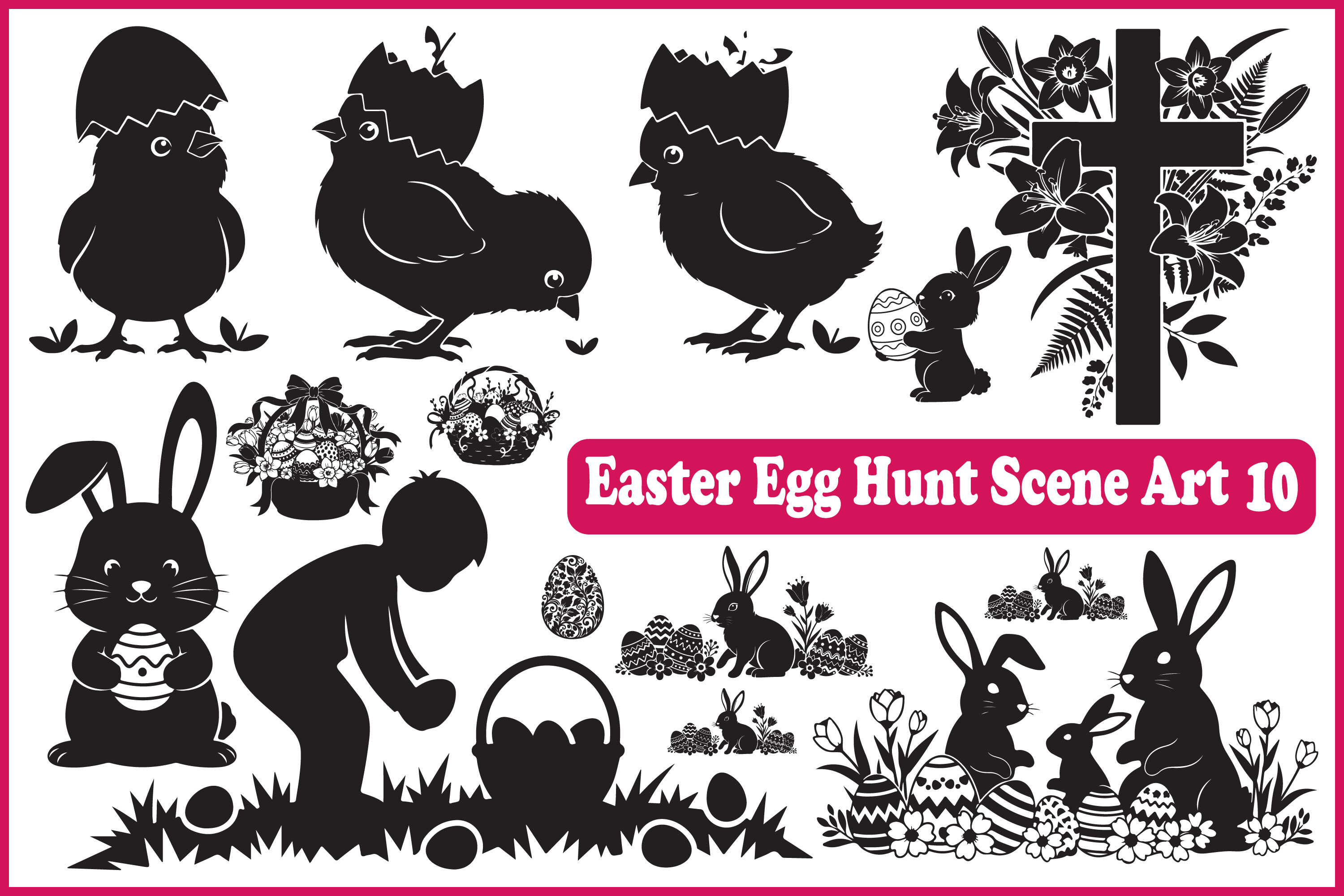Easter Egg Hunt SVG Bundle