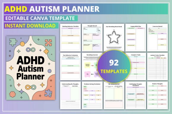 Editable ADHD Autism Planner