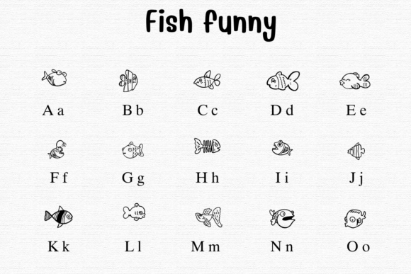 Fish Funny Font - Preview 1