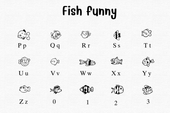 Fish Funny Font - Preview 2