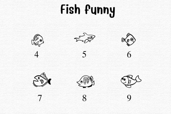 Fish Funny Font - Preview 3