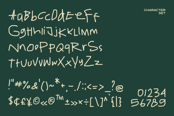 Funny Impressions Font PNG with transparent background - Preview 4