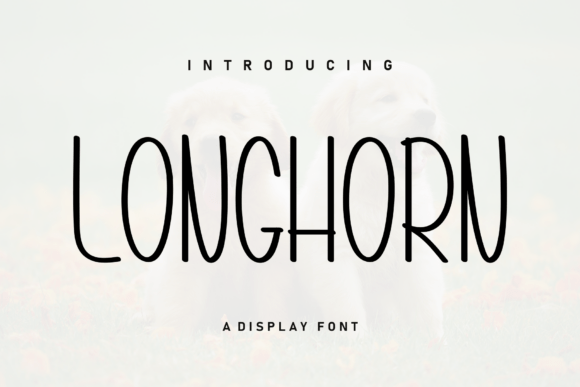 Longhorn Font Display Font Di Berkah Shop