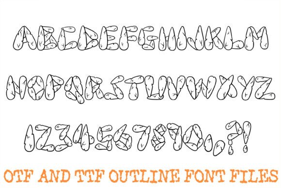 Menhir Monolith Font PNG with transparent background - Preview 1