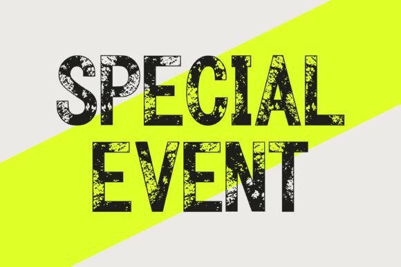 Modern Rough Font PNG with transparent background - Preview 1