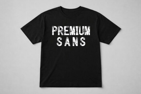 Modern Rough Font PNG with transparent background - Preview 3