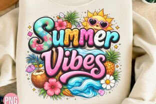 Summer Vibes Tropical Beach PNG Shirt Graphic by Craft Hunter ...