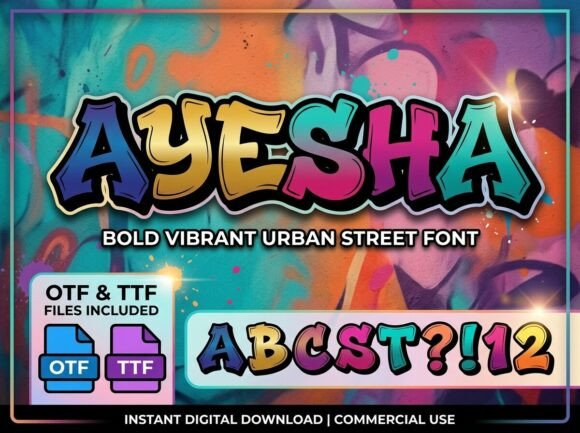 Ayesha Font - Preview 1