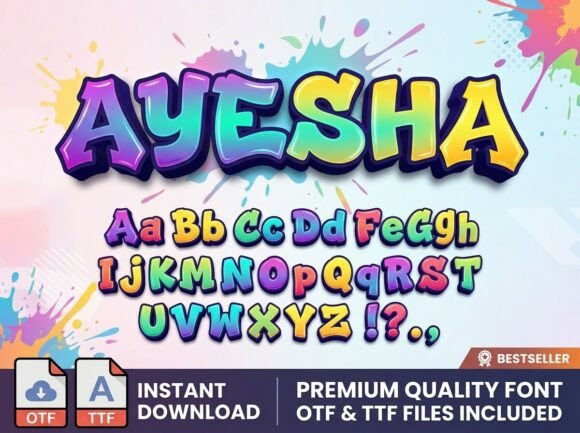 Ayesha Font - Preview 2