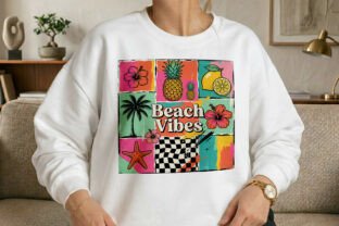Beach Vibes Retro Summer PNG Graphic by Creative Community · Creative ...