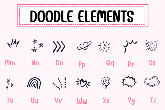 Doodle Elements Font - Preview 2