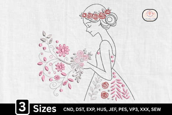 Floral Bouquet Bride Woman