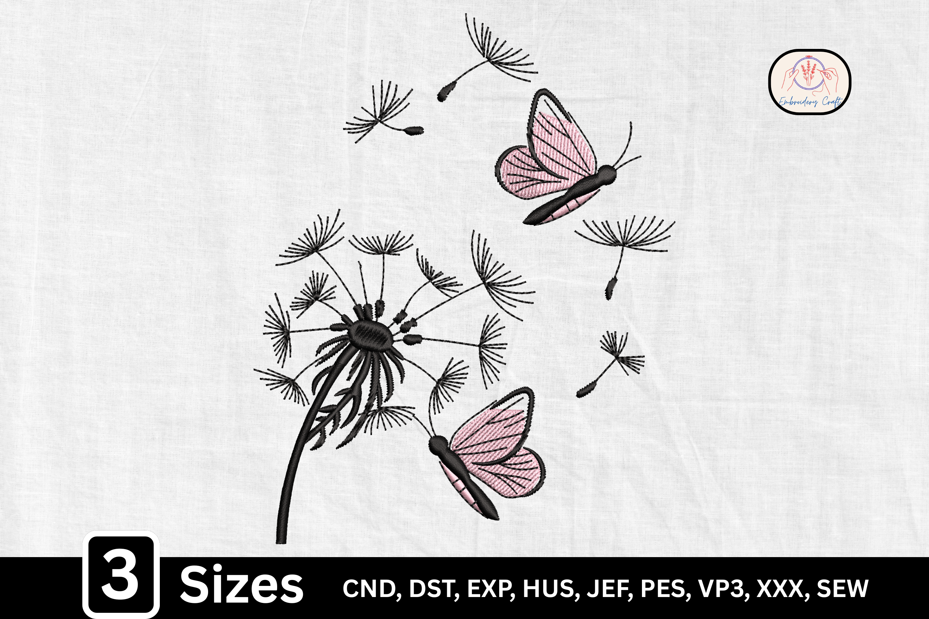 Floral Breeze Butterfly Dandelion