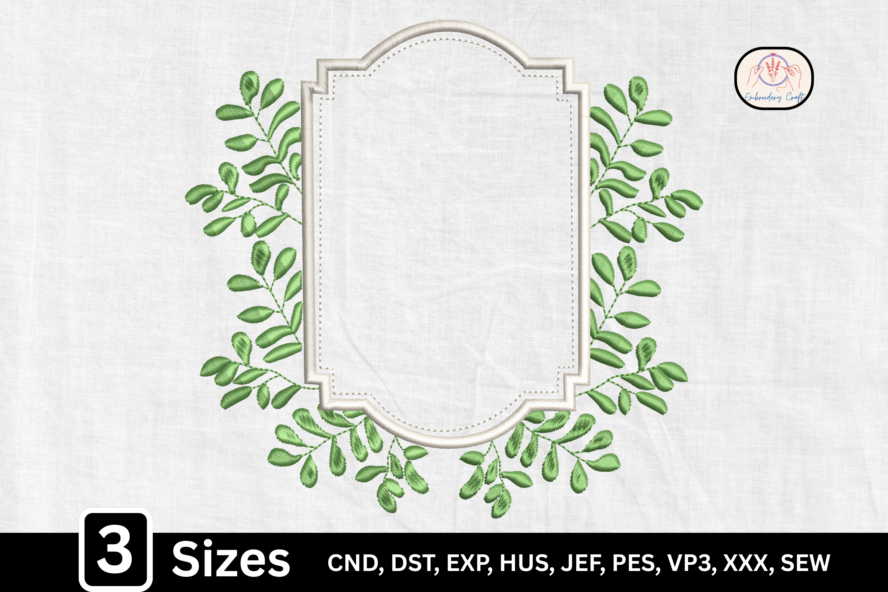 Floral Elegant Monogram Frame