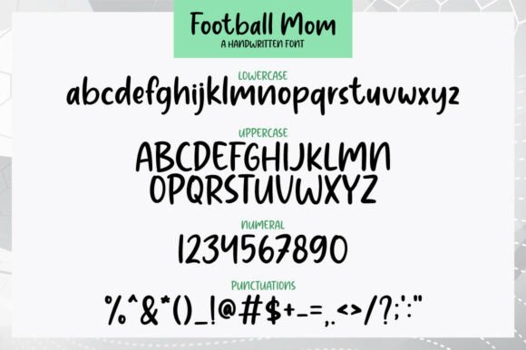 Football Mom Font PNG with transparent background - Preview 6