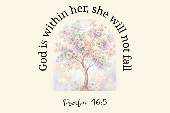 God is Within Her Psalm 46:5 Art