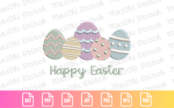Happy Easter Eggs Pattern