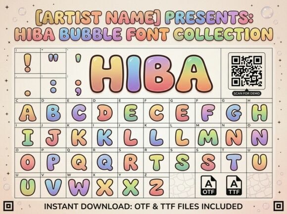 Hiba Font PNG with transparent background - Preview 2