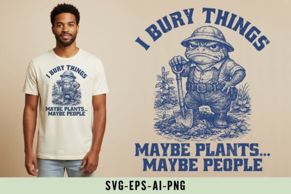 I Bury Things Maybe Plants Maybe People Graphic T-shirt Designs By Cool Worker