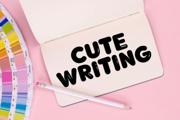 Kawaii Bubble Font PNG with transparent background - Preview 2