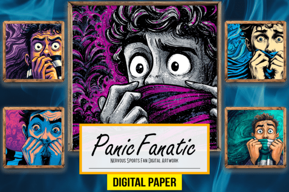 Preview of Nervous Sports Fan Digital Backdrop Arts digital backdrop