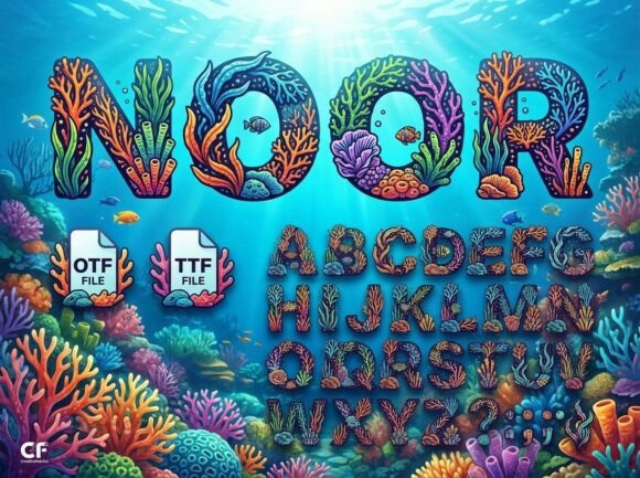 Noor Font PNG with transparent background - Preview 2