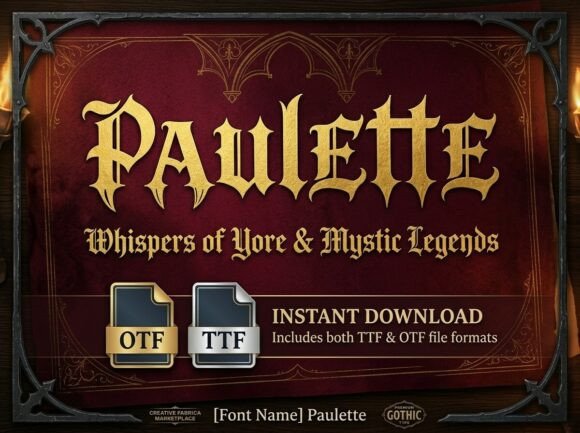 Paulette Font PNG with transparent background - Preview 2
