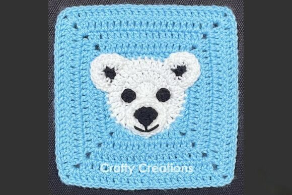 Polar Bear Granny Square Crochet Pattern