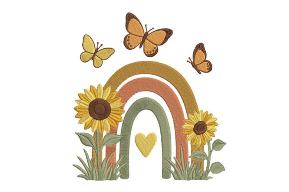 Rainbow Embroidery Design
