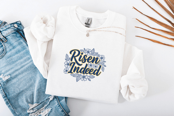 Risen Indeed Easter SVG Christian Floral