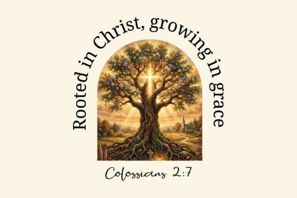 Rooted in Christ Bible Verse Tree