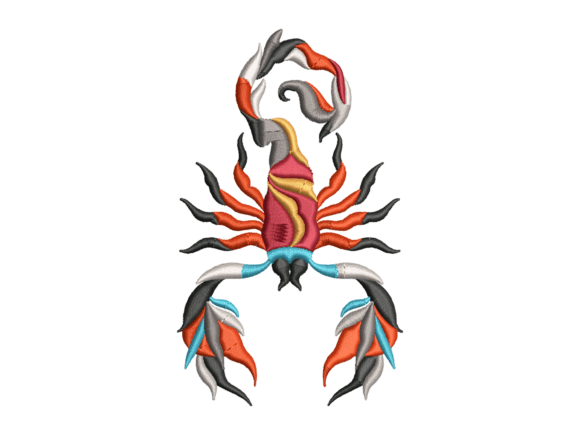 Scorpion Embroidery Design