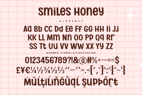Smiles Honey Font PNG with transparent background - Preview 5