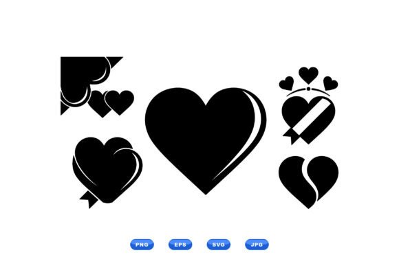 Valentine Heart SVG Shapes