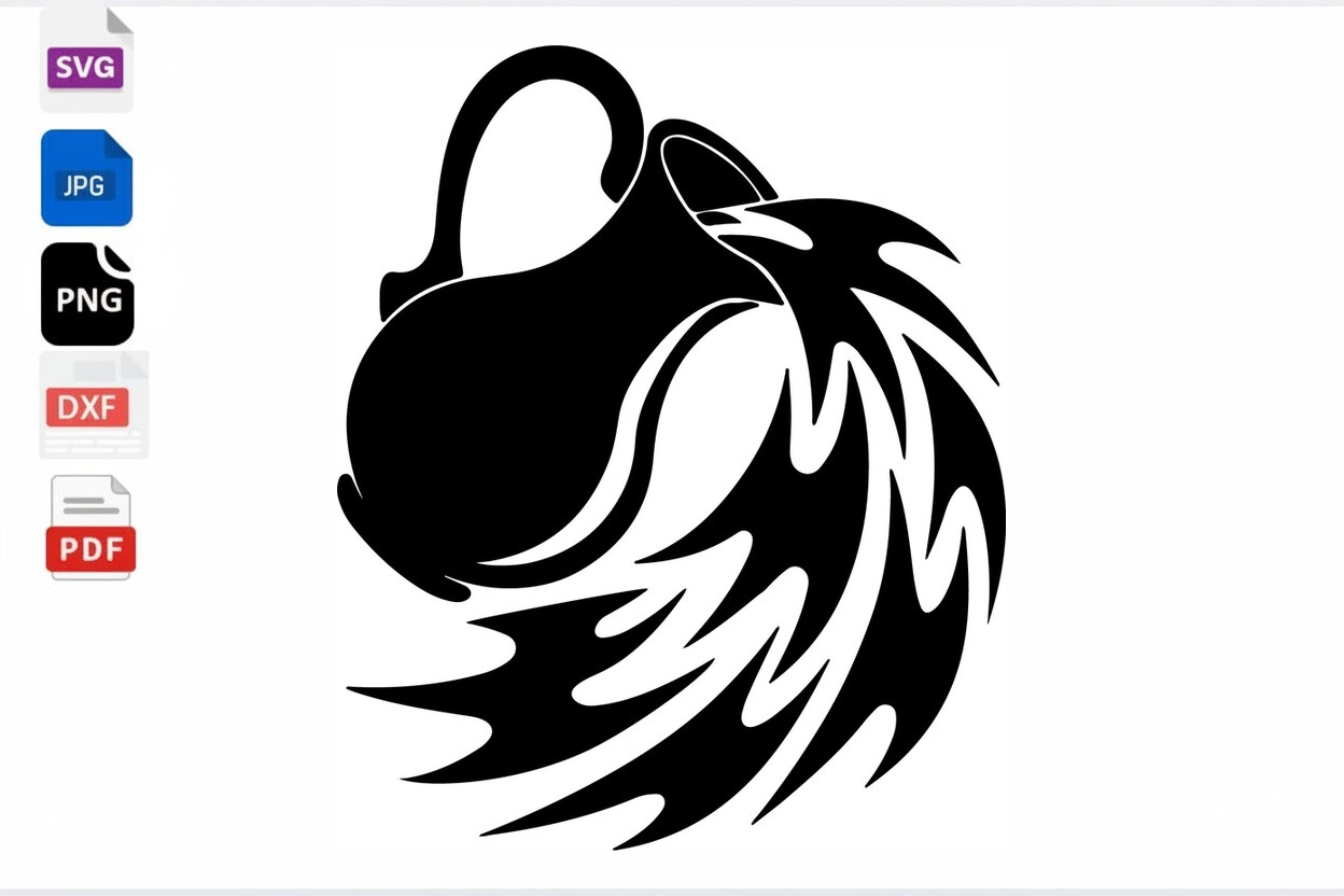 Aquarius Zodiac Sign Water Jug Tribal
