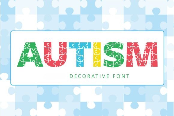 Preview specimen of Autism decorative font