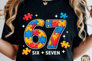 Autism Number 67 Puzzle Piece PNG Graphic by LAZY Creator · Creative ...